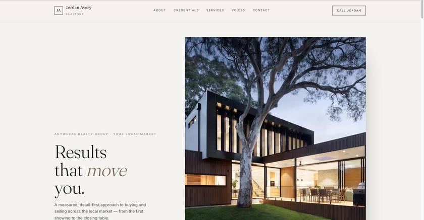 Sample personal brand site built for a real estate agent